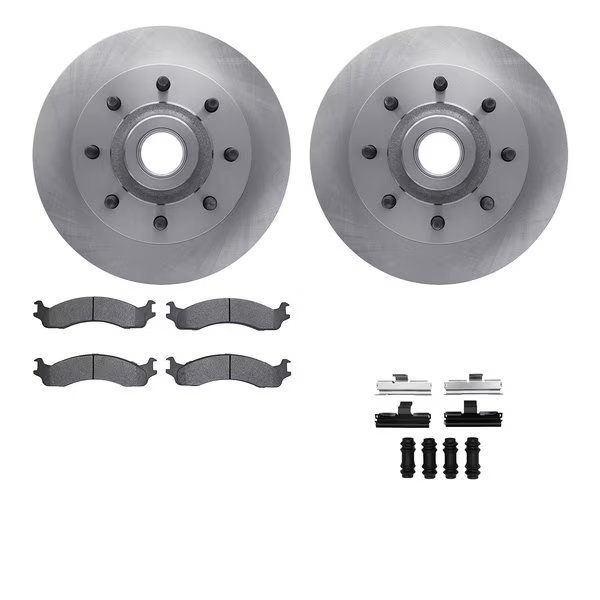 6512-40396, Rotors with 5000 Advanced Brake Pads includes Hardware, Dynamic Friction Co, Mfr#: 6512-40396